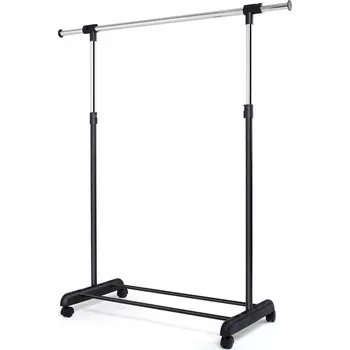 Věšák Stojanový věšák kovový Costway černý