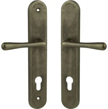 Dveřní kování Cobra ochranné kování ELEGANT (staromosaz) Provedení: PZ LI (klika levá/klika pro FAB), Rozteč: 72mm