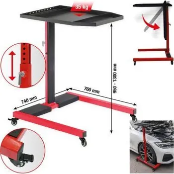 Okno-odkládací stůl KS TOOLS 160.0215