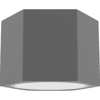 Stropní svítidlo přisazené HEXA SPOT ES111 šedé GU10 HELLUX