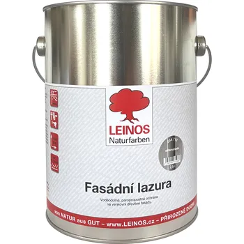 Olej na dřevo LEINOS 264.712 - Fasádní lazura stříbrná šedá 2,5lt