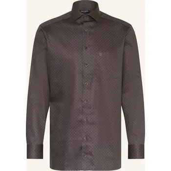 Pánská košile Olymp Pánská Košile Luxor Modern Fit, tmavě hnědá, 43