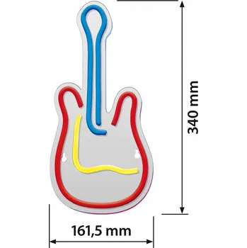 Obraz Neonová LED lampa na zeď USB Actis ACS-NEON GITARA (kytara)