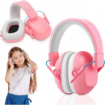 OCHRANNÁ SLUCHÁTKA PRO DĚTI RŮŽOVÁ - MUŠLOVÉ CHRÁNIČE SLUCHU TLUMÍCÍ HLUK