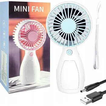 Domácí ventilátor VĚTRÁČEK DO RUKY VENTILÁTOR S USB NABÍJEČKOU MINI RUČNÍ VĚTRÁČEK