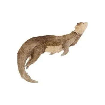 Brož Dřevěná brož Vydra by Epipi s praktickým zapínáním a možností výměny či vrácení do 30 dnů zdarma - BE06