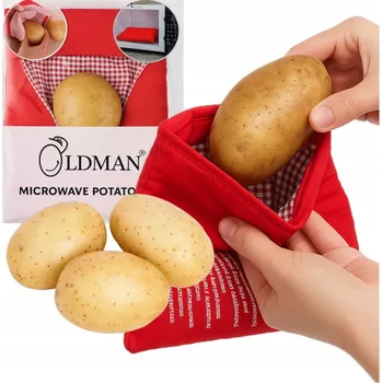 Obraz SÁČEK na VAŘENÍ BRAMBOR v MIKROVLNNÉ TROUBĚ 25x20cm Oldman