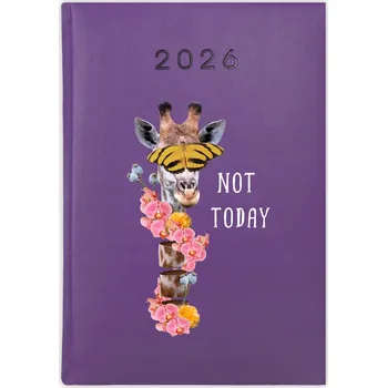 Kalendář Knihový kalendář 2026 A5 fialový