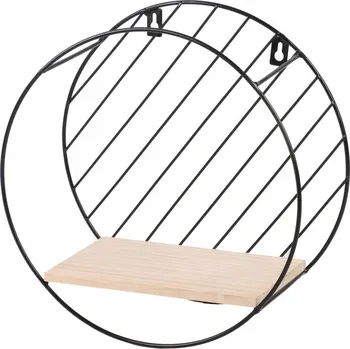 Obývací pokoj Police dřevěná DOCHTMANN 29 x 13 cm černá