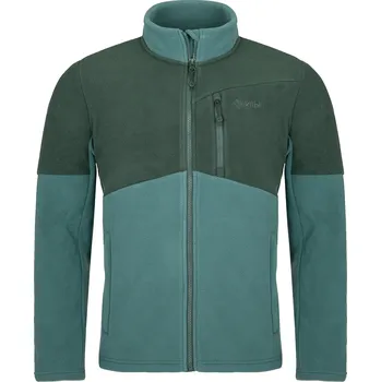 Pánská mikina Pánská fleecová mikina KILPI GLANDER-M SM0210KI TMAVĚ ZELENÁ S