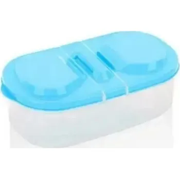 Svačinový box Jídelní box s víkem pro děti | Svačinový box, plastová dóza - 1 ks modrá