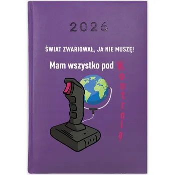 Kalendář Knihový kalendář 2026 A5 fialový