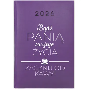 Kalendář Knihový kalendář 2026 A5 fialový