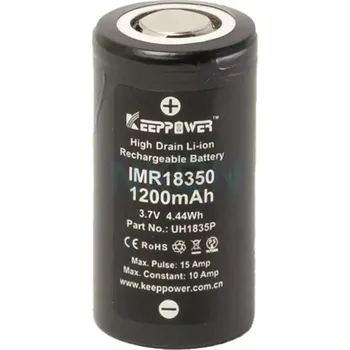 Článková baterie KeepPower Baterie IMR18350 Keepower 1200mAh Li-Ion