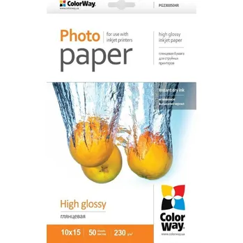 Fotopapír COLORWAY Fotopapír Hi.Gl.10x15 50ks 230g