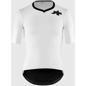 cyklistický dres Profesionální cyklistický dres Assos Equipe RSR s11 white L, krátký rukáv, bez zipu