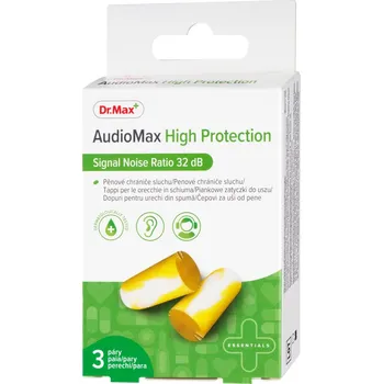 Dr. Max AudioMax High Protection 32 dB pěnové chrániče sluchu 3 páry