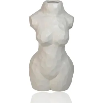 Váza Keramická váza 30 cm bílá