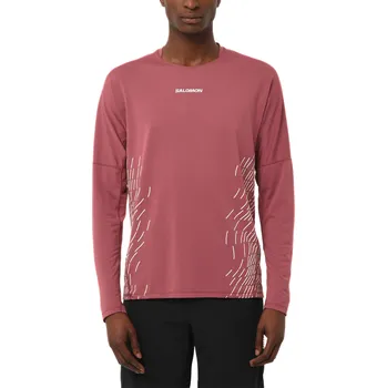 Pánské tričko Salomon Sense Aero LS Tee GFX M LC2697500 - nocturne/whisper white XL