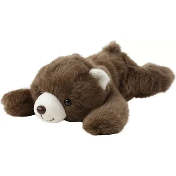 plyšák Plyšový ležící medvěd hnědý 30 cm