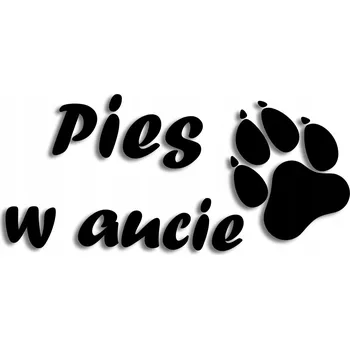 Samolepicí dekorace na vozidlo Vyřezávaná samolepka PES V AUTĚ - J and A