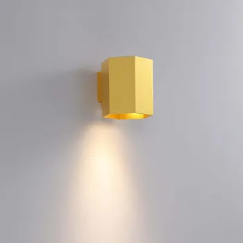 Nástěnné svítidlo Hexagon GU10 nástěnné svítidlo Zlatá / Dolu