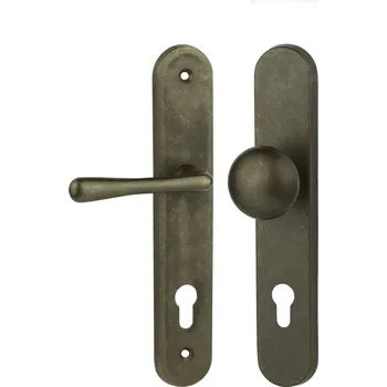 Cobra ochranné kování ELEGANT (staromosaz) Provedení: K PZ LI (klika levá/koule pro FAB), Rozteč: 72mm