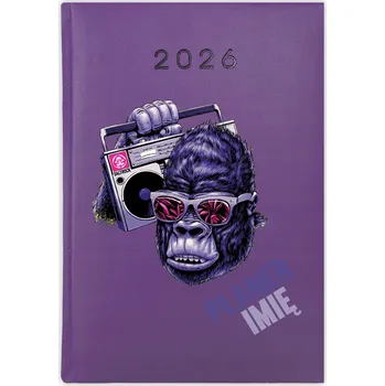 Kalendář Knihový kalendář 2026 A5 fialový