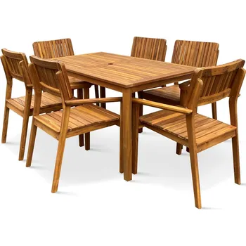 Zahradní sestava Noela Lucy I. Zahradní dřevěná sestava 1+6, akácie NOELA 34521116