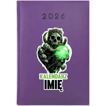 Kalendář Knihový kalendář 2026 A5 fialový