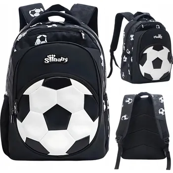 Školní batoh Školní batoh Imiti s více přihrádkami, bílý, černý