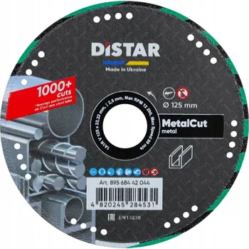 Řezný kotouč Diamantový kotouč na řezání kovu Distar 89568442044 Metal-Cut 1A1R 125mm