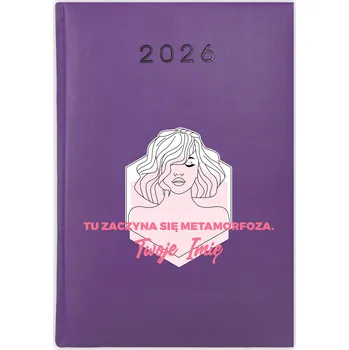 Kalendář Knižní kalendář 2026 A5 FunnyCase fialový