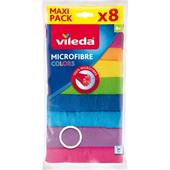 Utěrka Hadříky Vileda Microfibra Colors 8 ks barevné