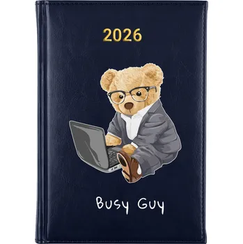 Kalendář Knižkový kalendář 2026 A5 FunnyCase modrý