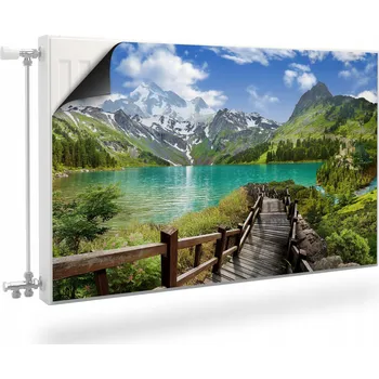 Obraz Magnetická podložka/kryt na radiátor 100 x 60 cm zelená