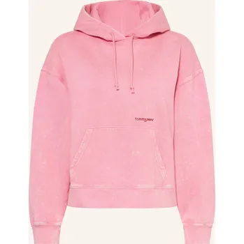 Dámská mikina Tommy Jeans Dámská Mikina S Kapucí, růžová, 34