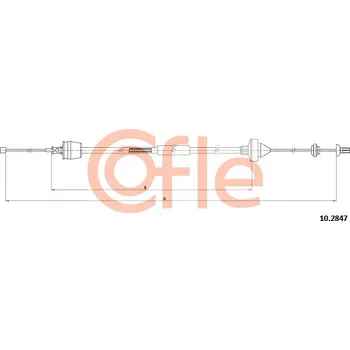 Spojkové lanko COFLE Tažné lanko, ovládání spojky 102847