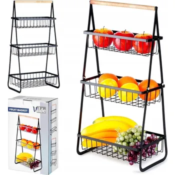 Obraz Kovový koš na ovoce černý