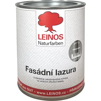 Olej na dřevo LEINOS 264.712 - Fasádní lazura stříbrná šedá 0,75lt