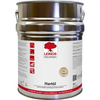 barva a nátěr na dřevo LEINOS 240 Tvrdý olej bílý 10lt
