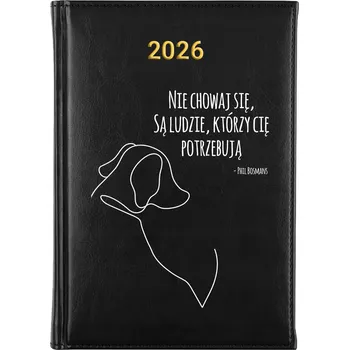 Kalendář Knižkový kalendář 2026 A5 černý