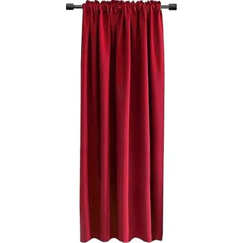 Mybesthome Shary Blackout Zatemňovací závěs s řasící páskou, 135 × 270 cm, červený, 1 ks