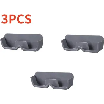 Úložný box Držák na brýle bez vrtání nástěnný | úložný organizér, závěsný stojan - Šedá-3ks