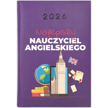 Kalendář Knihový kalendář 2026 A5 fialový
