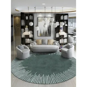 Koberec Minimalistický kulatý fluffy koberec geometrický | dekorační koberec, měkký koberec - 7 , 40x40cm