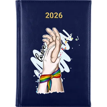 Kalendář Knižní kalendář 2026 A5 modrý