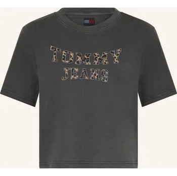 Dámské tričko Tommy Jeans Dámské Tričko, tmavě šedá, 36