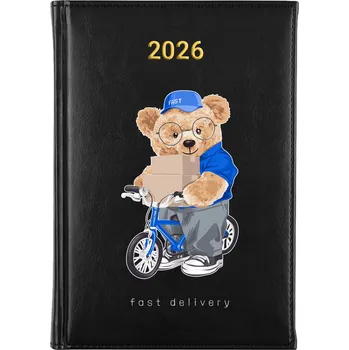 Kalendář Knižní kalendář 2026 A5 FunnyCase černý