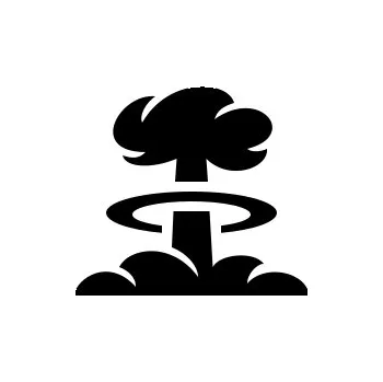 Samolepicí dekorace na vozidlo Samolepka na auto – výbuch bomby 2D